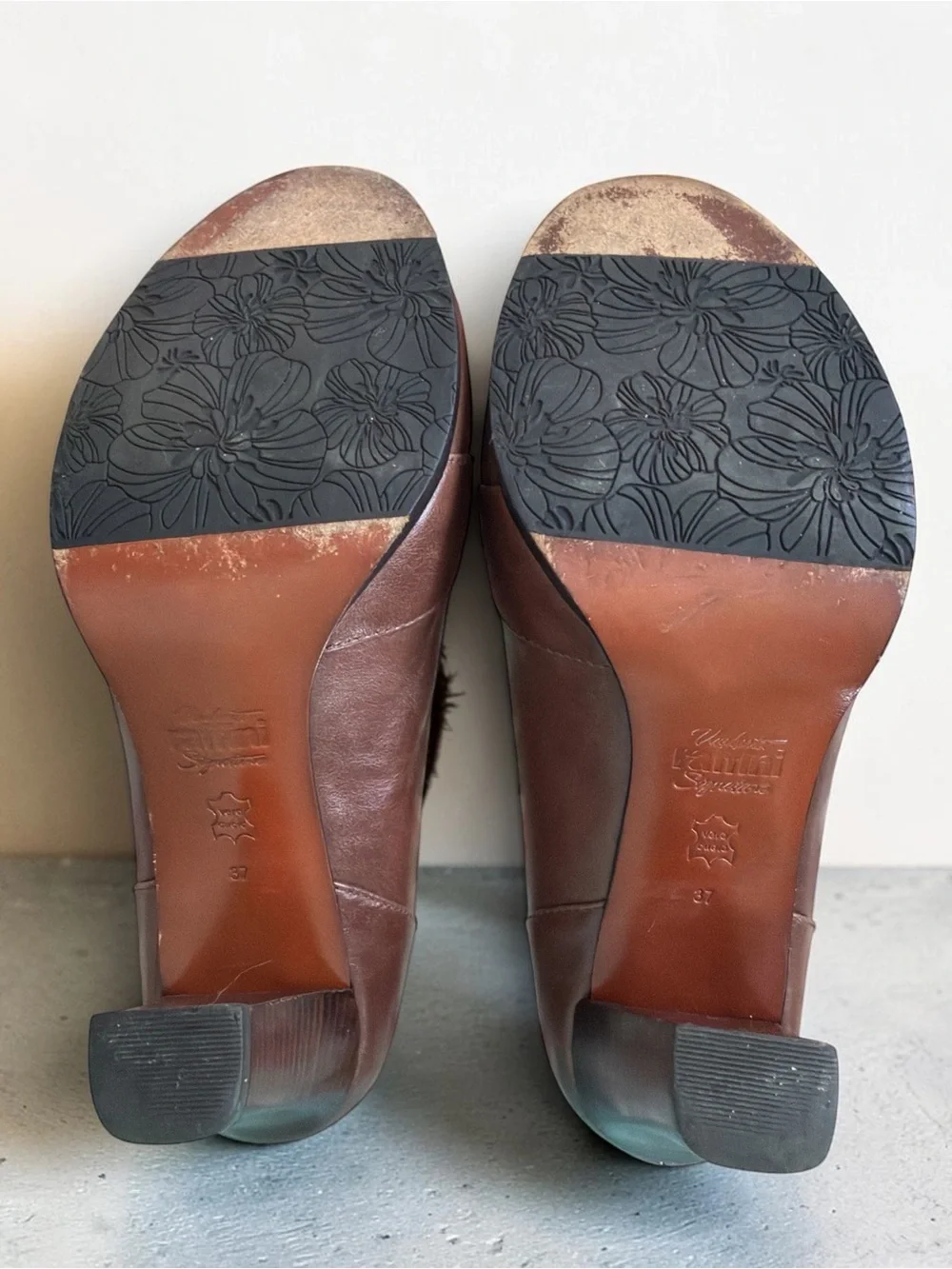 Raffini Signature Brown Leather Tassel Kiltie Loafer Pumps EU 37 US 6.5–7